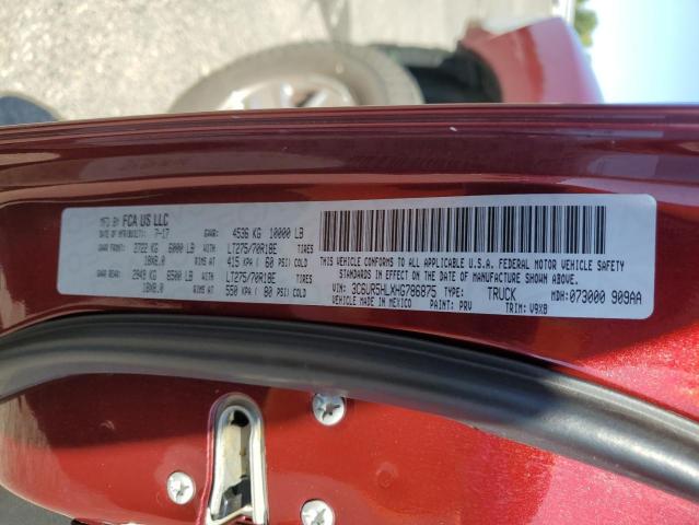 3C6UR5HLXHG786875 - 2017 RAM 2500 ST RED photo 12