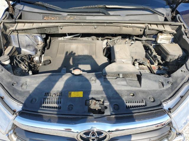 5TDJKRFH8GS331366 - 2016 TOYOTA HIGHLANDER XLE 蓝色 照片 12