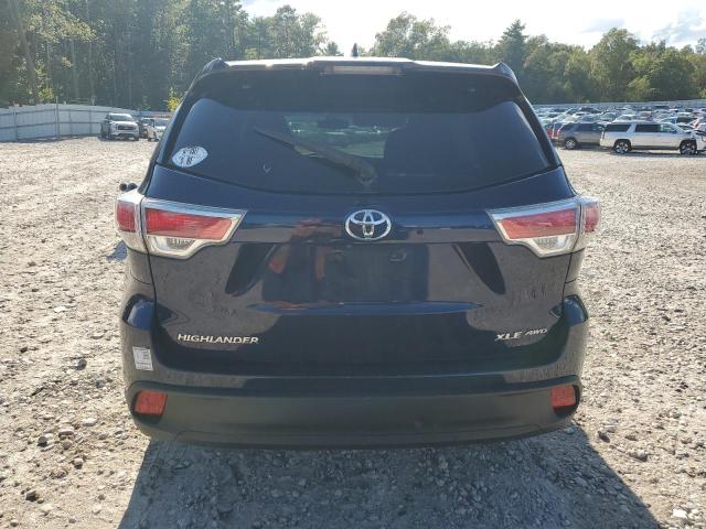 5TDJKRFH8GS331366 - 2016 TOYOTA HIGHLANDER XLE 蓝色 照片 6