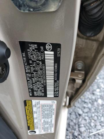 4T1BE32K25U626901 - 2005 TOYOTA CAMRY LE 金色 照片 12