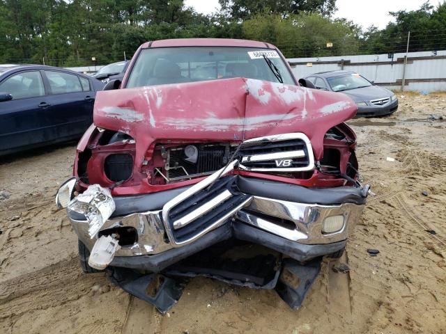 5TBRT34181S141666 - 2001 TOYOTA TUNDRA ACCESS CAB მუქწითელი ფოტო 5