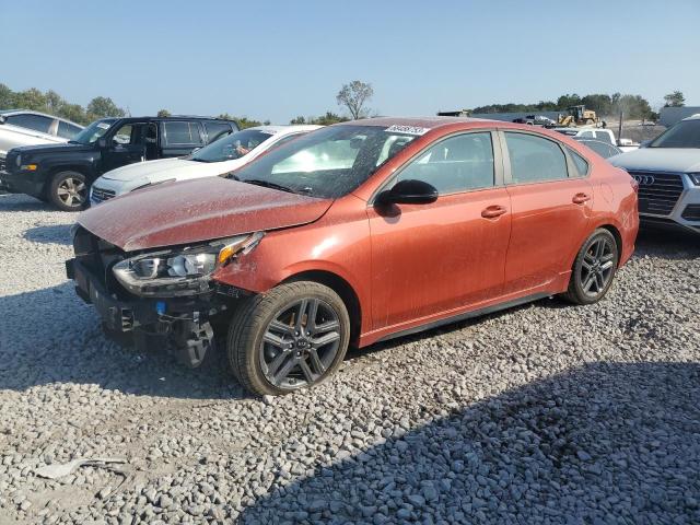 3KPF34AD2ME342654 - 2021 KIA FORTE GT LINE ORANGE photo 1