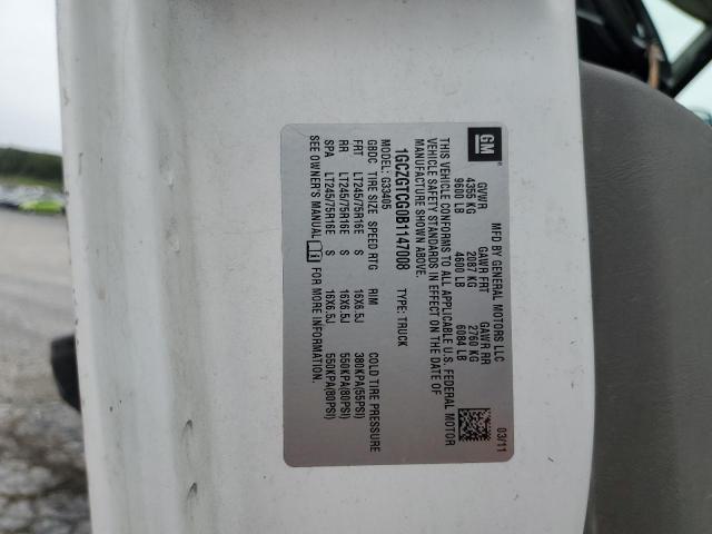 1GCZGTCG0B1147008 - 2011 CHEVROLET EXPRESS G3 白色 照片 13