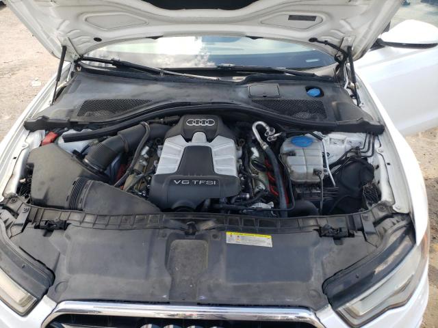 WAUHGAFC3EN100915 - 2014 AUDI A6 PRESTIGE თეთრი ფოტო 11