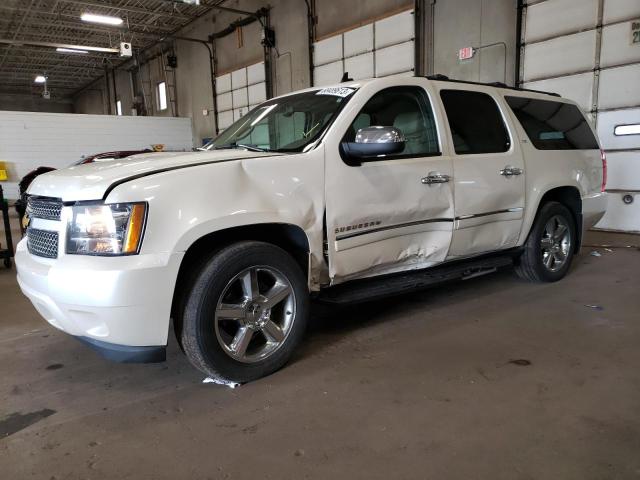 1GNSKKE74DR243338 - 2013 CHEVROLET SUBURBAN K1500 LTZ WHITE photo 1