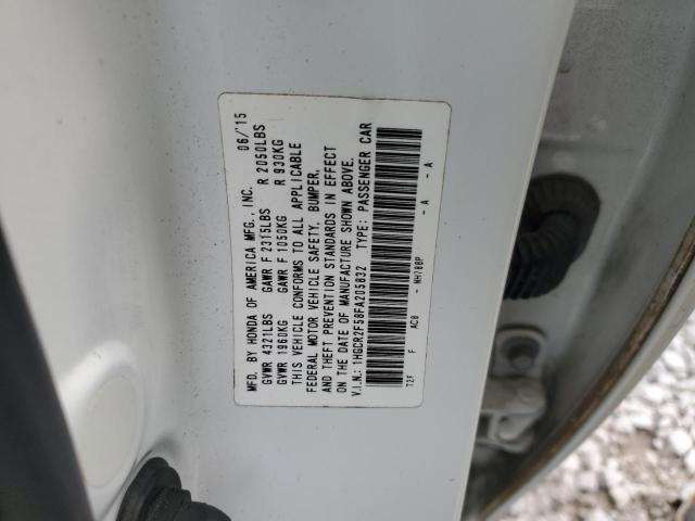 1HGCR2F58FA205832 - 2015 HONDA ACCORD SPORT 白色 照片 12