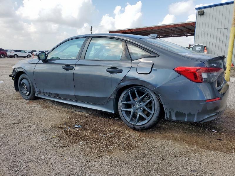 2HGFE2F58NH583030 - 2022 HONDA CIVIC SPORT GRAY photo 2