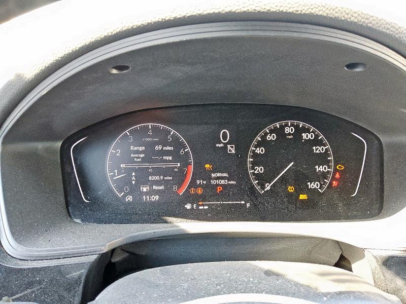 2HGFE2F58NH583030 - 2022 HONDA CIVIC SPORT GRAY photo 9