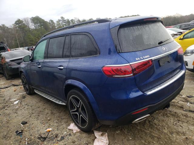 4JGFF8GE0LA252320 - 2020 MERCEDES-BENZ GLS 580 4MATIC BLUE photo 2