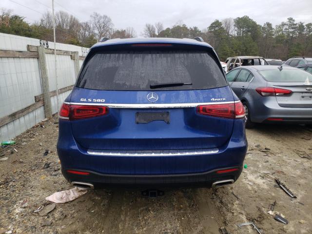 4JGFF8GE0LA252320 - 2020 MERCEDES-BENZ GLS 580 4MATIC BLUE photo 6