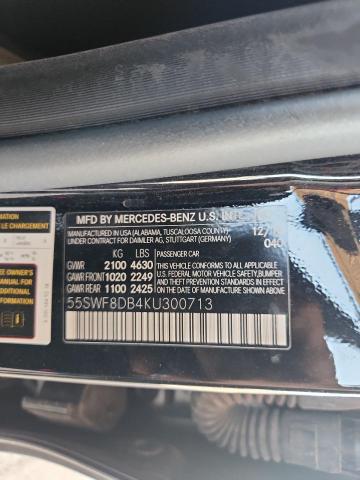 55SWF8DB4KU300713 - 2019 MERCEDES-BENZ C 300 BLACK photo 13