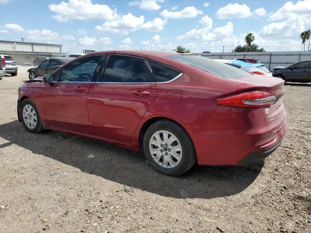 3FA6P0G76KR170493 - 2019 FORD FUSION S MAROON photo 2