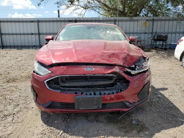 3FA6P0G76KR170493 - 2019 FORD FUSION S MAROON photo 5