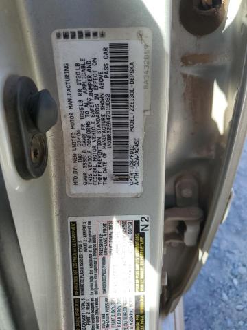 1NXBR32E64Z319082 - 2004 TOYOTA COROLLA CE SILVER photo 12