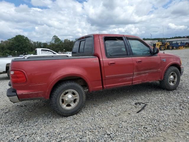 1FTRW07602KB10618 - 2002 FORD F150 SUPERCREW BURGUNDY photo 3