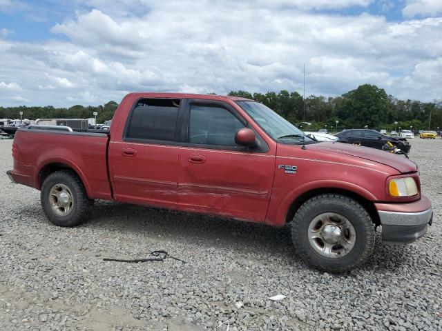 1FTRW07602KB10618 - 2002 FORD F150 SUPERCREW BURGUNDY photo 4