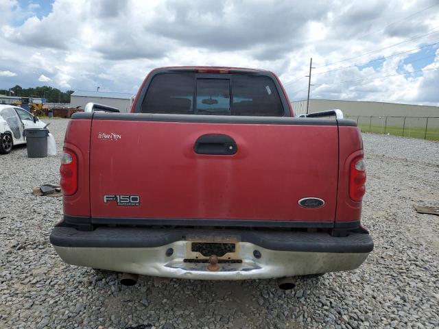 1FTRW07602KB10618 - 2002 FORD F150 SUPERCREW BURGUNDY photo 6