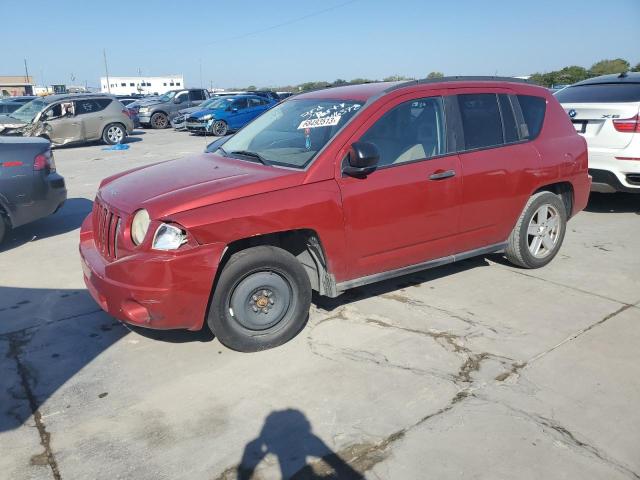 1J8FT47087D416372 - 2007 JEEP COMPASS RED photo 1