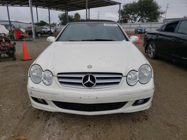 WDBTK56F99T109373 - 2009 MERCEDES-BENZ CLK 350 WHITE photo 5