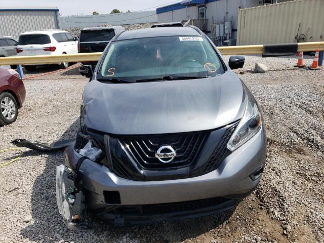 5N1AZ2MG0JN161283 - 2018 NISSAN MURANO S GRAY photo 5