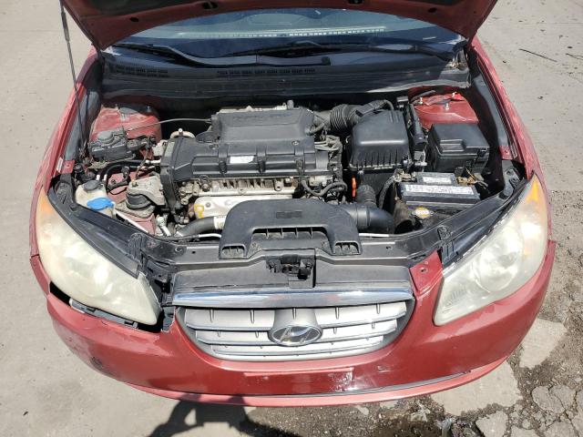 KMHDU46D78U429112 - 2008 HYUNDAI ELANTRA GLS RED photo 11