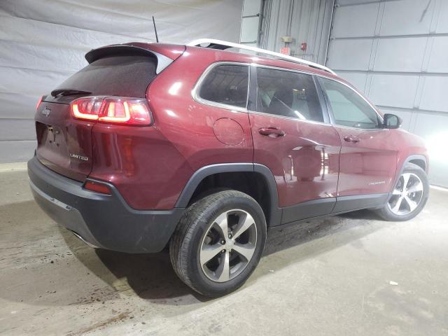 1C4PJMDX6KD483855 - 2019 JEEP CHEROKEE LIMITED BURGUNDY photo 3