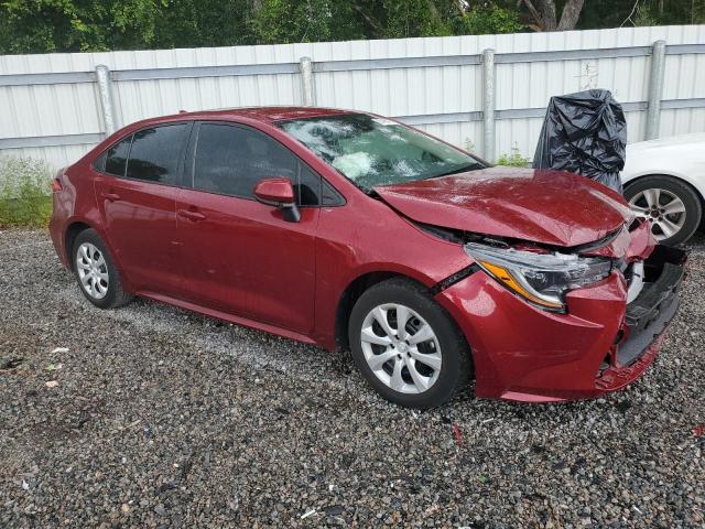 5YFEPMAE2NP360421 - 2022 TOYOTA COROLLA LE RED photo 4