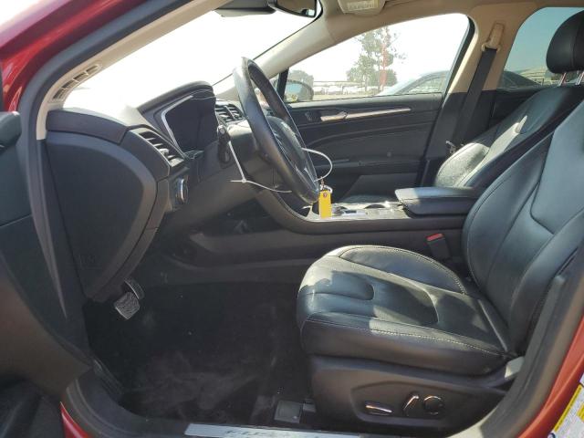 3FA6P0SU4HR171289 - 2017 FORD FUSION TITANIUM PHEV RED photo 7