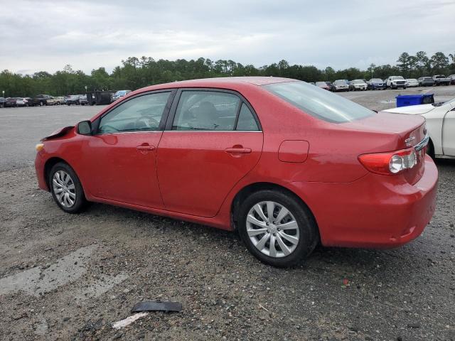 5YFBU4EE4DP144817 - 2013 TOYOTA COROLLA BASE أحمر صورة 2