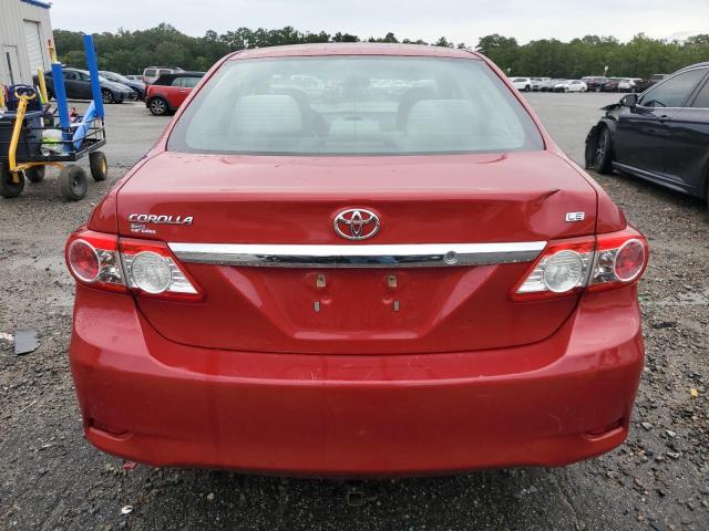 5YFBU4EE4DP144817 - 2013 TOYOTA COROLLA BASE أحمر صورة 6