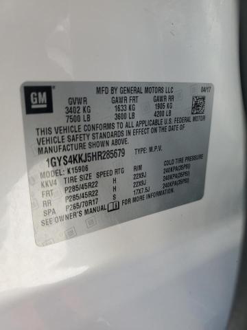 1GYS4KKJ5HR285679 - 2017 CADILLAC ESCALADE ESV PLATINUM Ağ foto 13