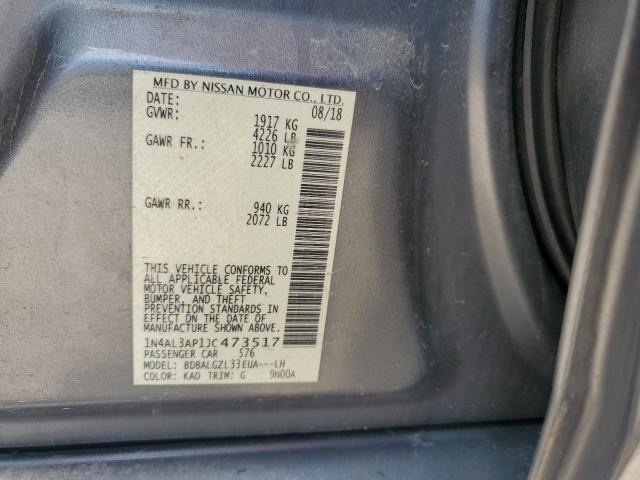 1N4AL3AP1JC473517 - 2018 NISSAN ALTIMA 2.5 Boz foto 13