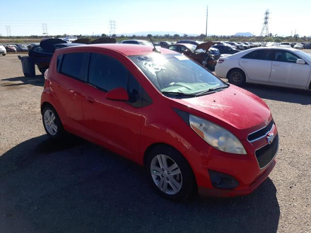 KL8CD6S98EC516492 - 2014 CHEVROLET SPARK 1LT RED photo 4