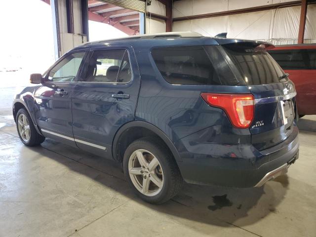 1FM5K8DH2HGC47517 - 2017 FORD EXPLORER XLT BLUE photo 2