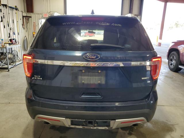 1FM5K8DH2HGC47517 - 2017 FORD EXPLORER XLT BLUE photo 6