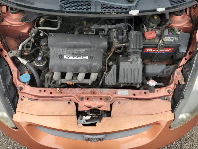 JHMGD38638S029391 - 2008 HONDA FIT SPORT ORANGE photo 11