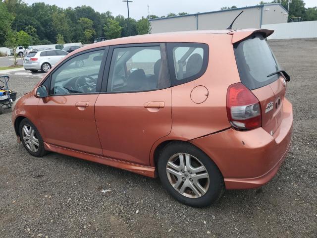 JHMGD38638S029391 - 2008 HONDA FIT SPORT ORANGE photo 2