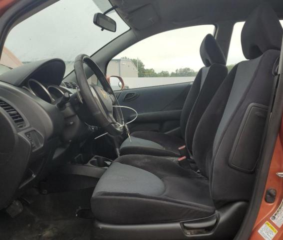 JHMGD38638S029391 - 2008 HONDA FIT SPORT ORANGE photo 7