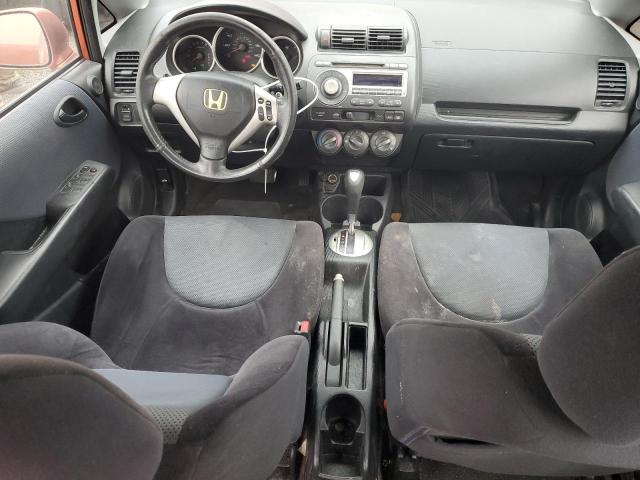 JHMGD38638S029391 - 2008 HONDA FIT SPORT ORANGE photo 8