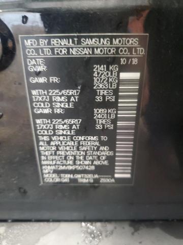 KNMAT2MV8KP507428 - 2019 NISSAN ROGUE S BLACK photo 13