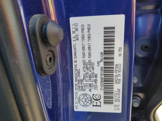 3TYDZ5BN8PT031084 - 2023 TOYOTA TACOMA DOUBLE CAB BLUE photo 13
