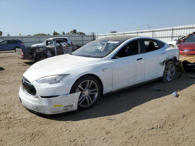 5YJSA1E10FF115205 - 2015 TESLA MODEL S Weiß Foto 1