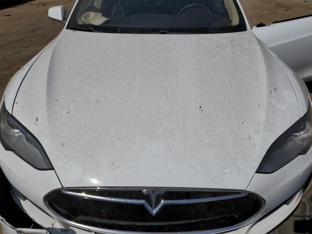 5YJSA1E10FF115205 - 2015 TESLA MODEL S Weiß Foto 11