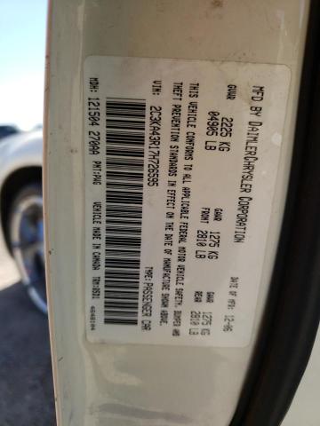 2C3KA43R17H726595 - 2007 CHRYSLER 300 CREAM photo 12