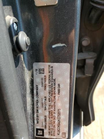 KL8CD6SA2KC752075 - 2019 CHEVROLET SPARK 1LT CHARCOAL photo 12