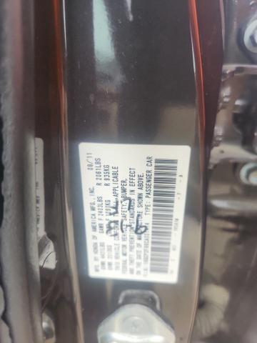 1HGCP2F86CA001414 - 2012 HONDA ACCORD EXL CHARCOAL photo 12