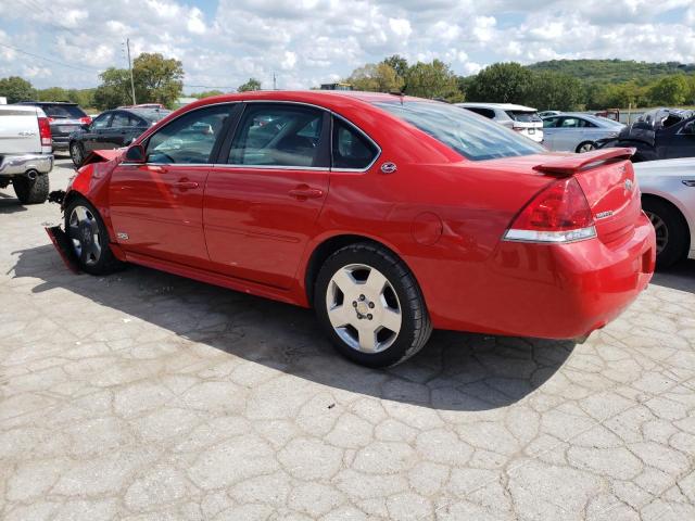 2G1WD57C891177093 - 2009 CHEVROLET IMPALA SS RED photo 2