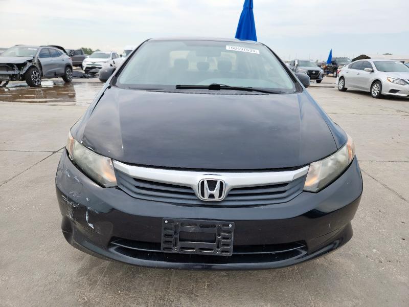 2HGFB2F50CH554112 - 2012 HONDA CIVIC LX BLACK photo 5
