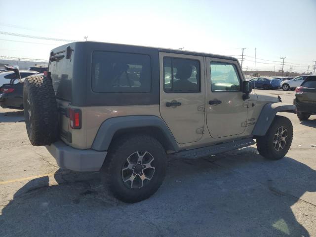 1C4BJWDG7JL807499 - 2018 JEEP WRANGLER U SPORT TAN photo 3