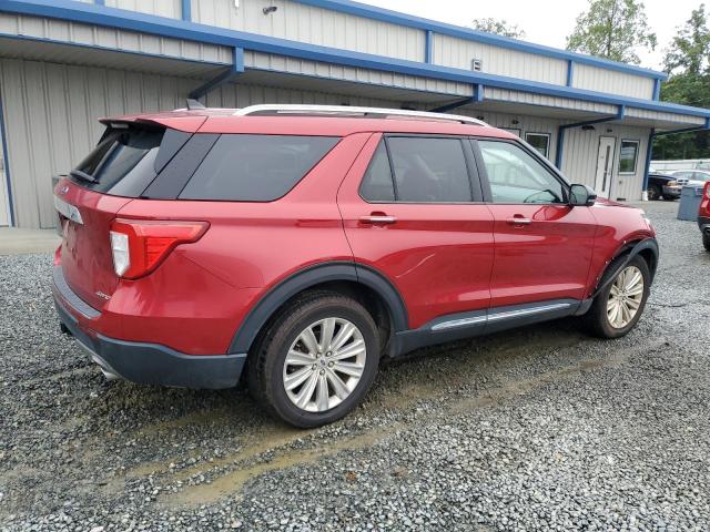 1FMSK8FH2NGA71368 - 2022 FORD EXPLORER LIMITED 红色 照片 3